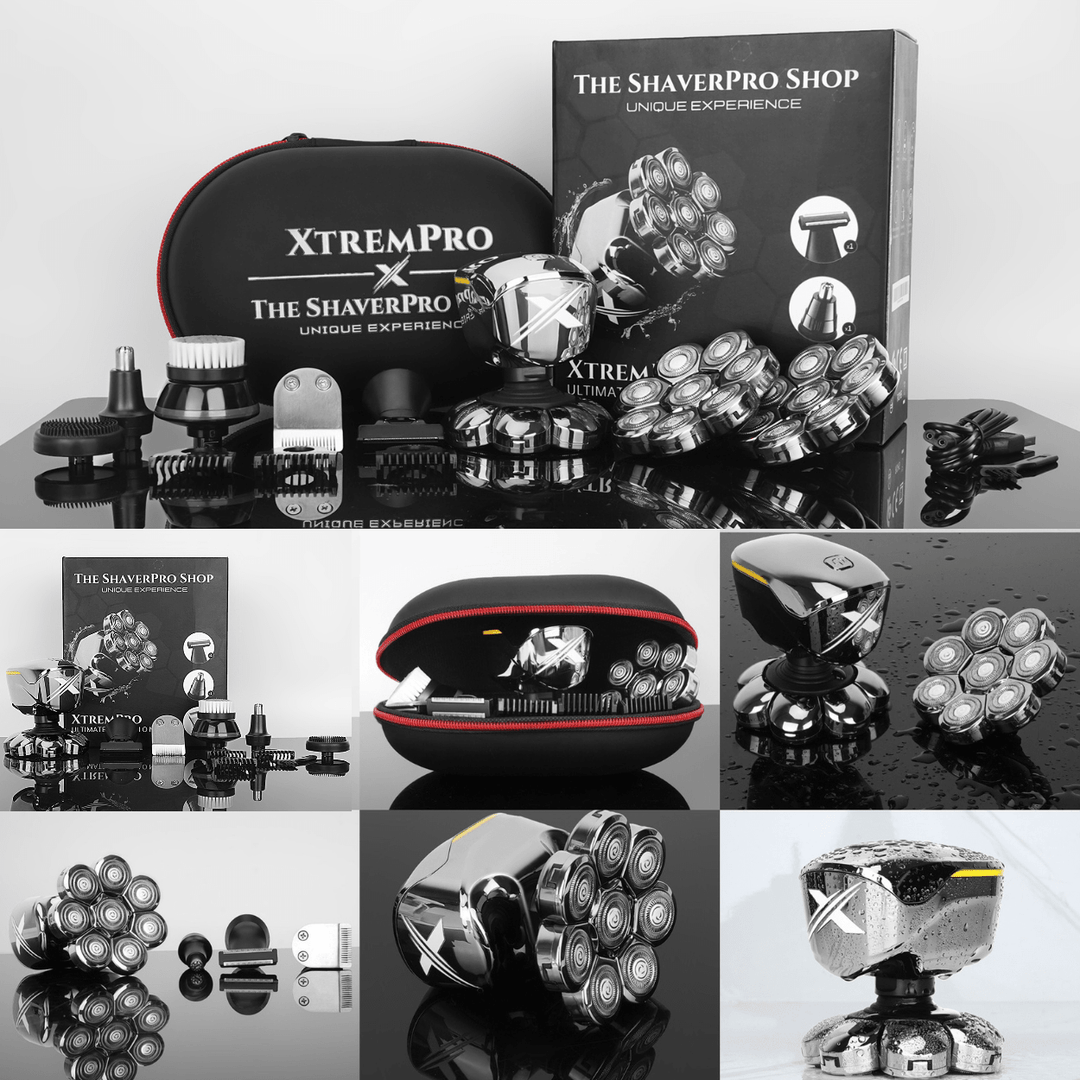 XtremPro™ Deluxe Pack - Electric Head Shaver For Bald Men & Women - THE SHAVERPRO SHOP