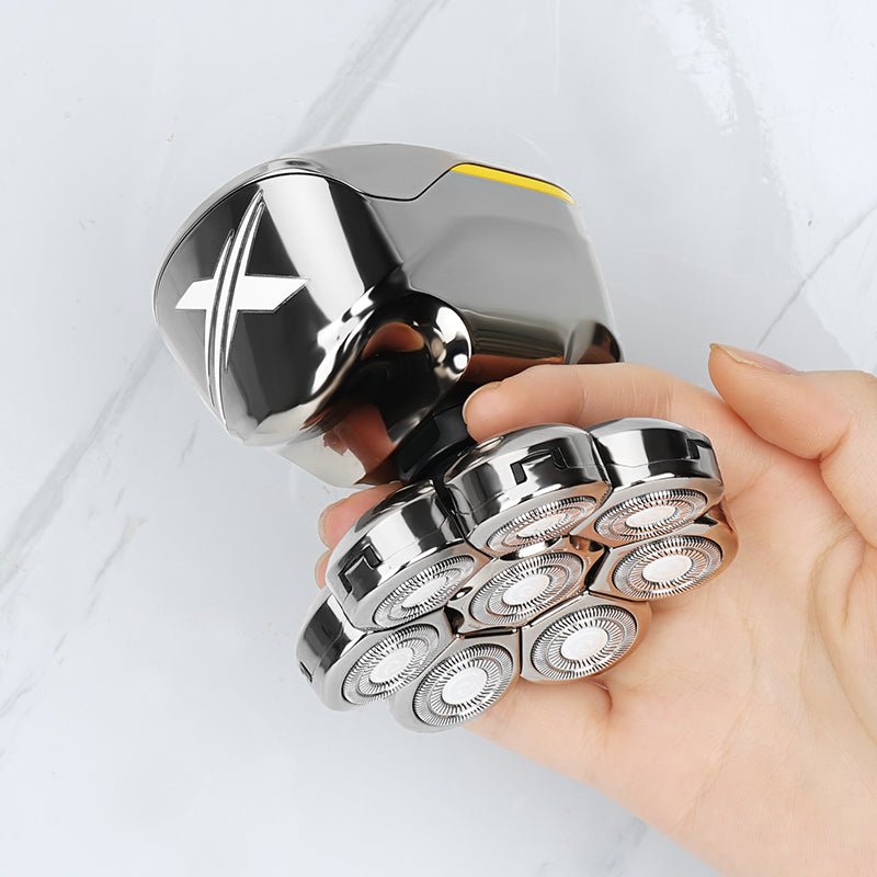 XtremPro™ bald head shaver in hand — shave without irritation